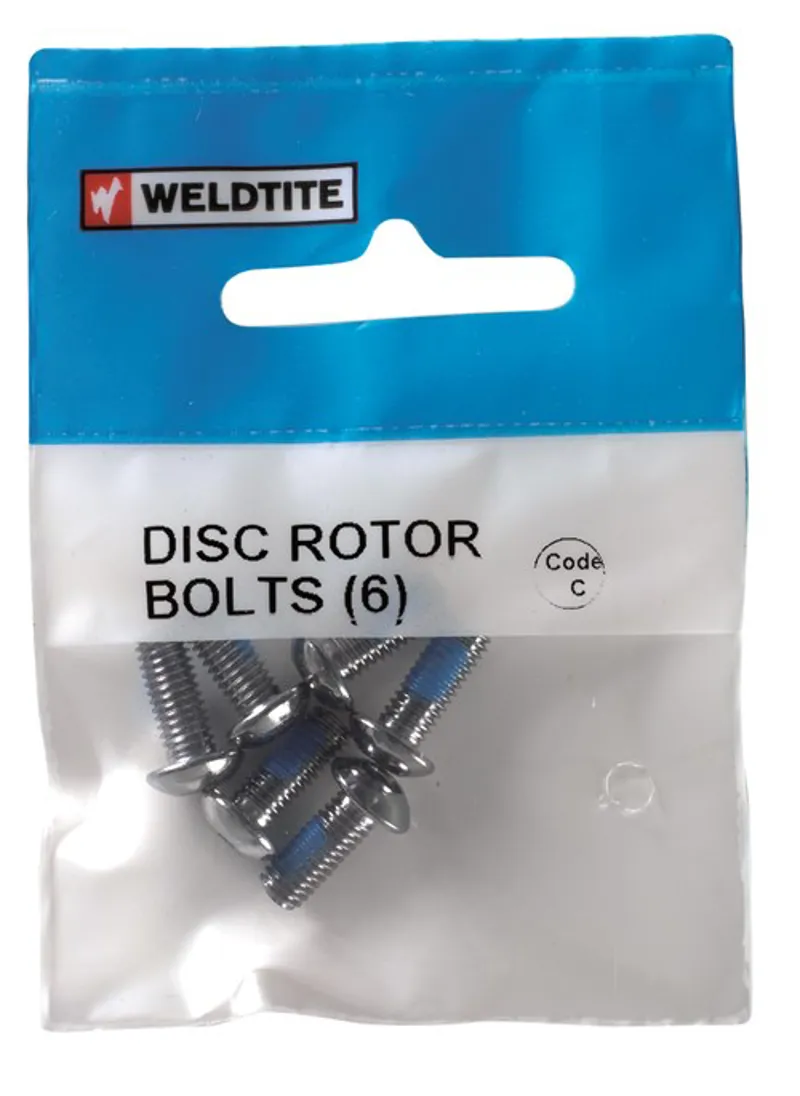 Weldtite Bikebits 08008 - Disc Rotor Bolts in Silver